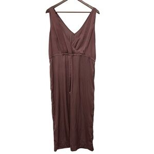 UpWest V-Neck Mauve Jumpsuit - Size Small